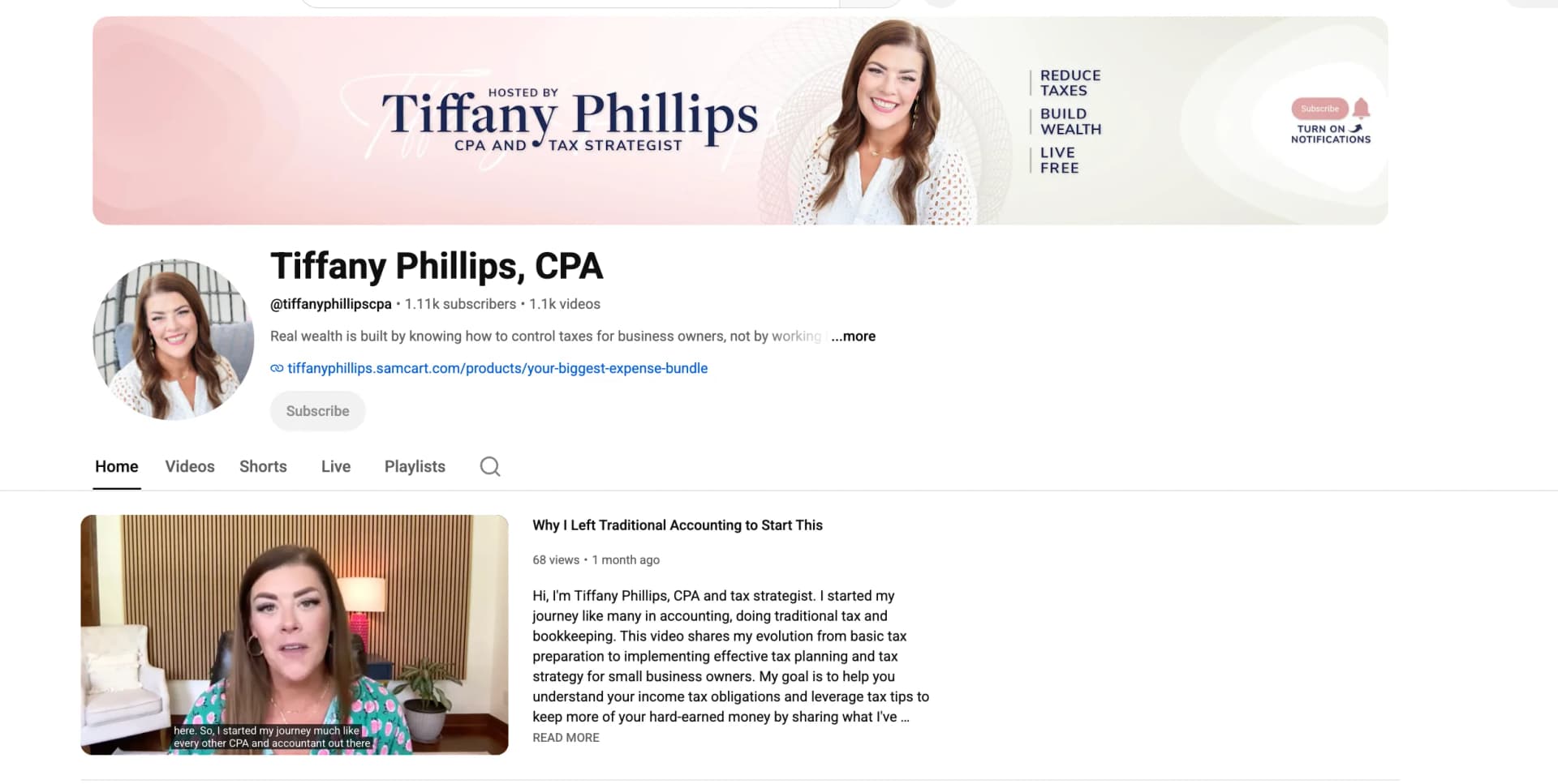 Youtube   Tiffany Phillips