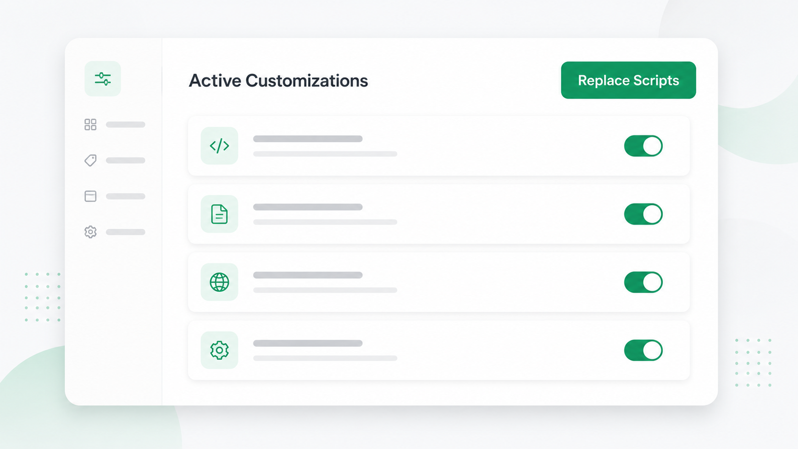Shopify Scripts customizations report inside the Shopify admin
