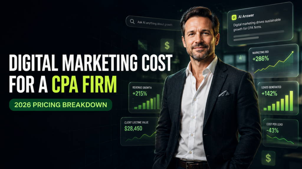 Digital marketing cost for a CPA firm in 2026 pricing breakdown